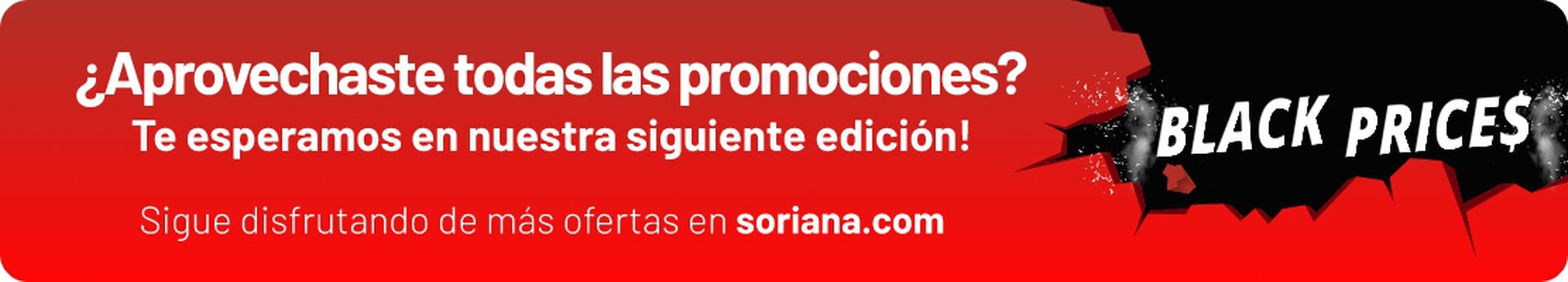 Banner promocional Black Prices