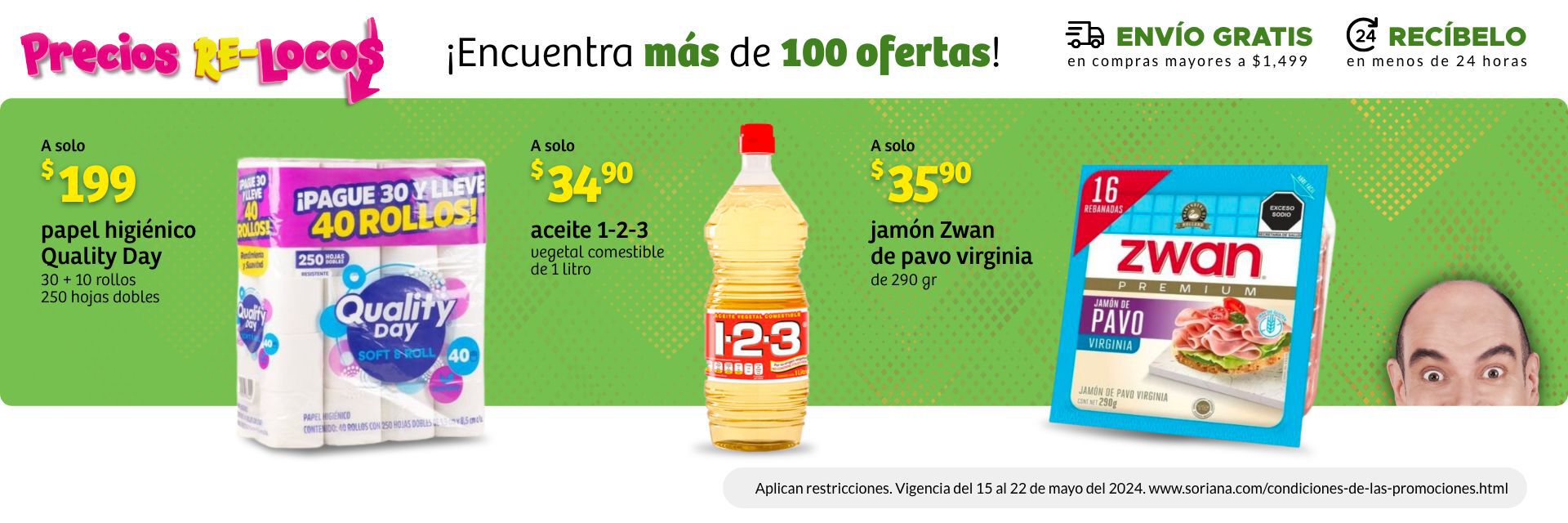 Aceite Vegetal 1-2-3 1 lt $34.90