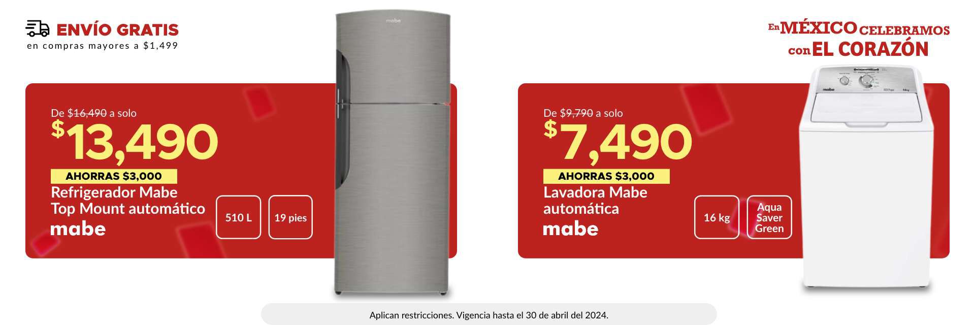 Lavadora automática Mabe a sólo $7,490