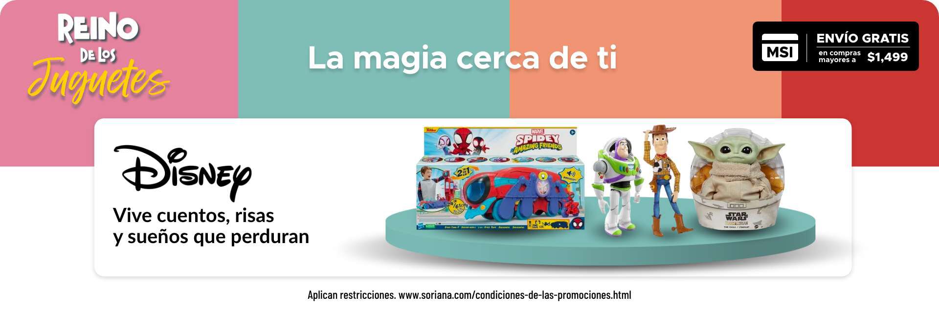 Soriana Figuras Mario Bros y todos los juguetes importados 50% 