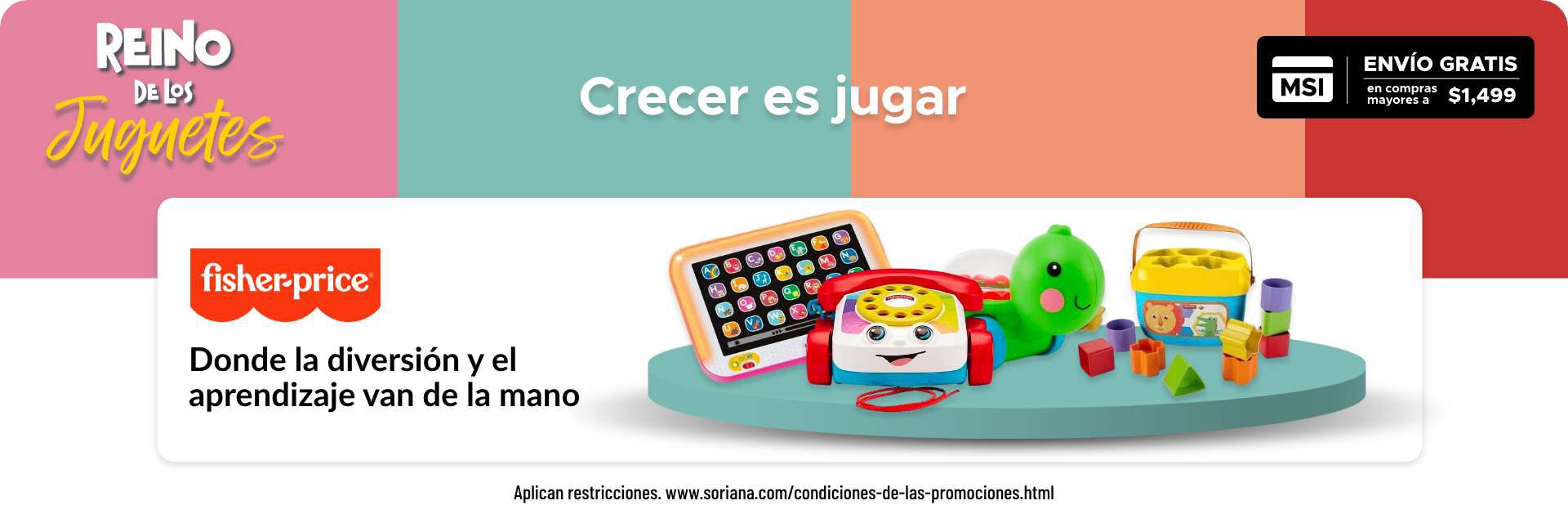 Banner promocional Fisher Price