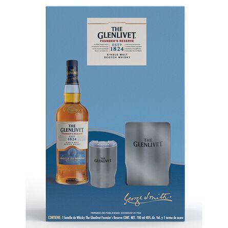 Whisky Glenlivet Founders Reserve 700ml + Termo image number 1