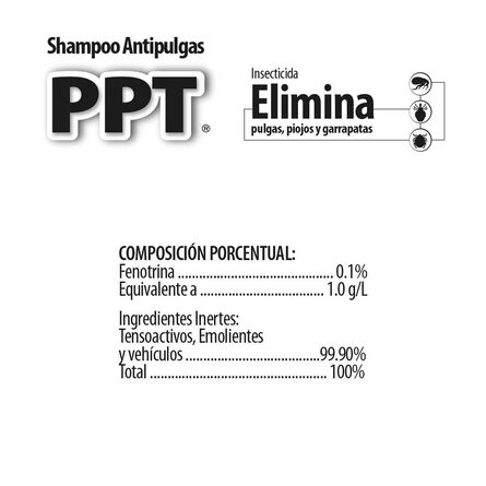 Shampoo PPT Antipulgas 400 ml image number 2