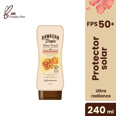 Protector Solar Hawaiian Tropic Sheer Touch FPS 50+ 240 ml image number 1