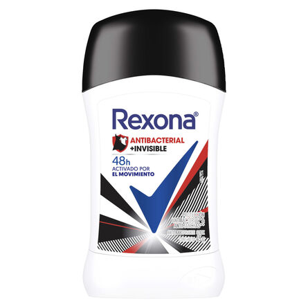 Antitranspirante Rexona Women Antibacterial + invisible en Stick para Mujer  45 g