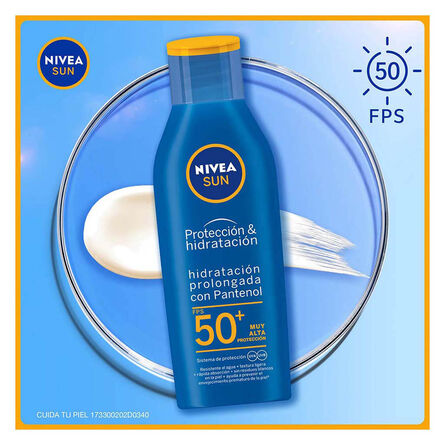 Protector Solar Corporal Nivea Sun Protect & Moisture FPS 50 200 ml image number 4