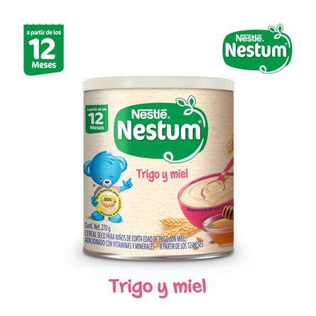 Cereal Infantil Nestlé Nestum Etapa 4 Trigo con Miel Lata 270g image number 2