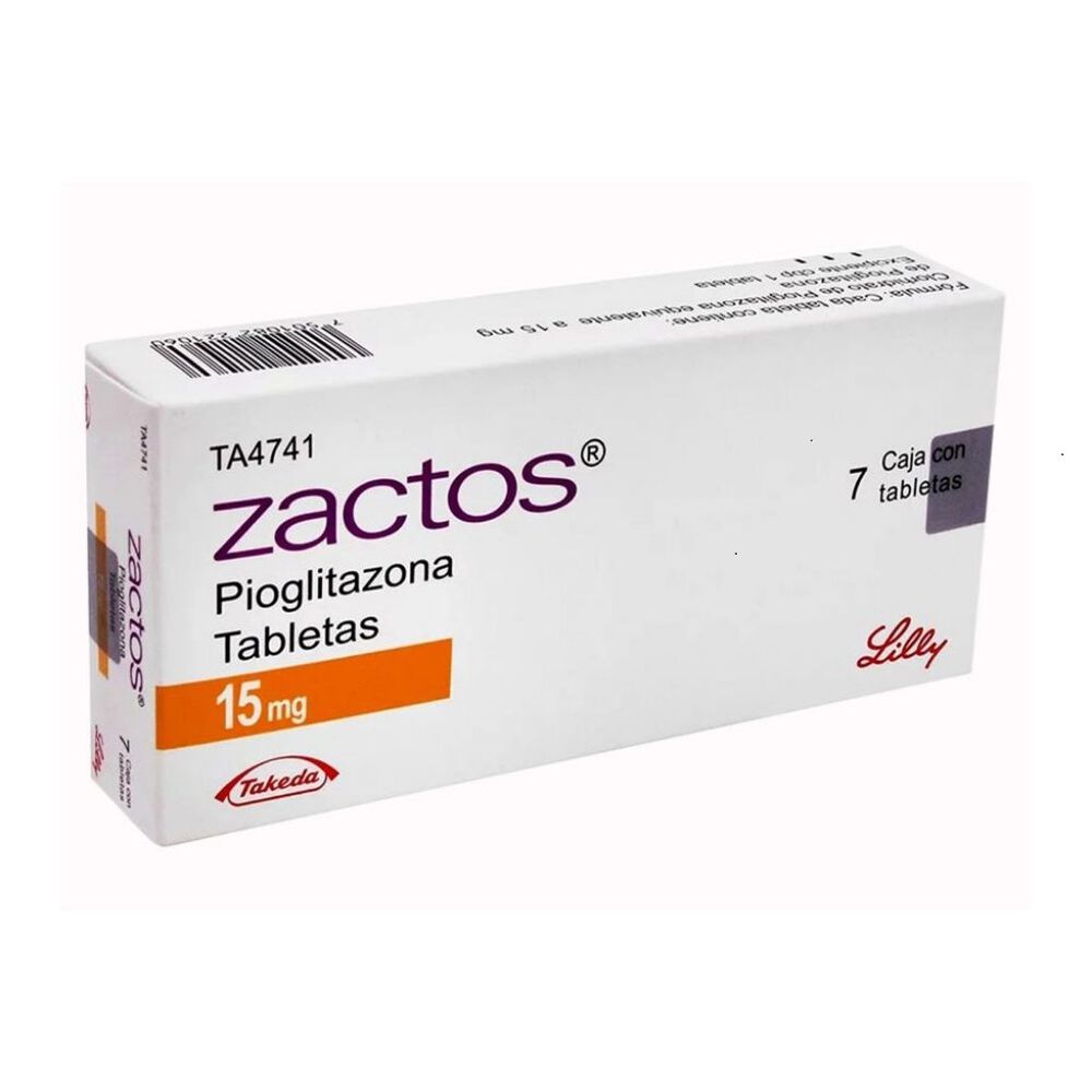 Zactos 15mg, 7 Tabletas image number 0
