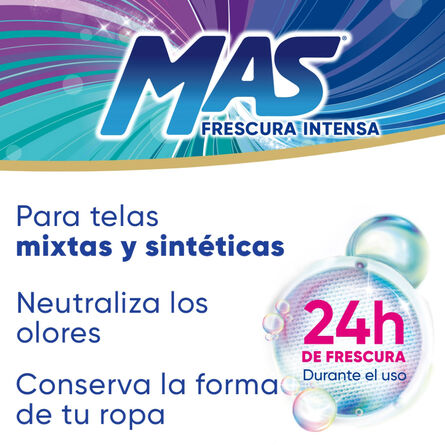 Detergente líquido Mas Cuidado y frescura 4.65Lt image number 3