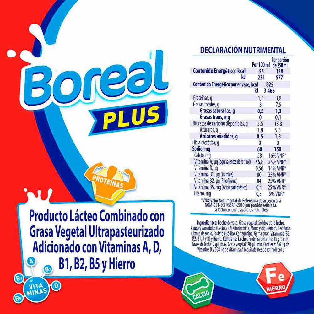 Producto Lácteo Combinado Boreal Plus Entera 1.5 L image number 2