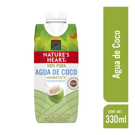 Agua de Coco Nature's Heart 100% Natural 330 ml image number 1