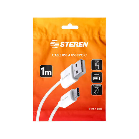Cable USB a Tipo C Steren USB-398 image number 1