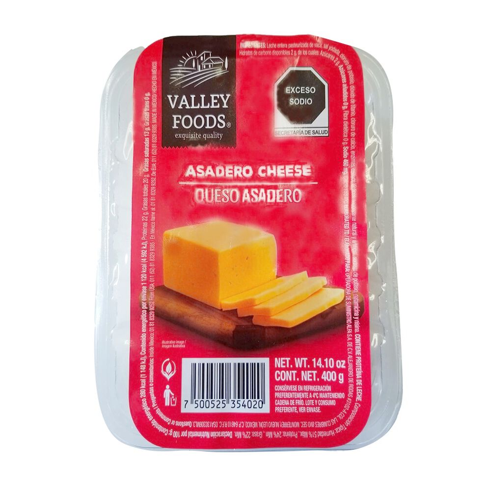 Queso Asadero Valley Foods 400 gr image number 0