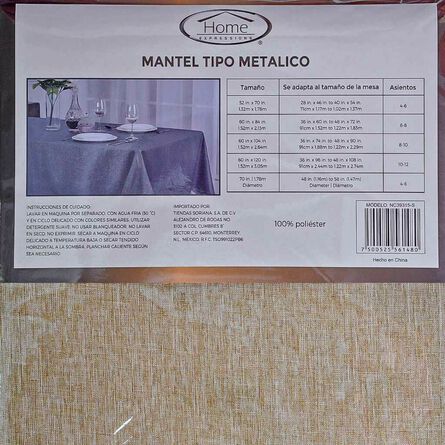 Mantel Tipo Metalico Home Expressions image number 2