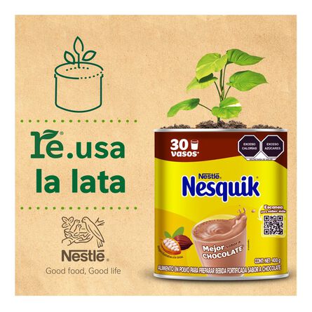 Alimento en polvo Nesquik sabor a chocolate 400 g image number 6