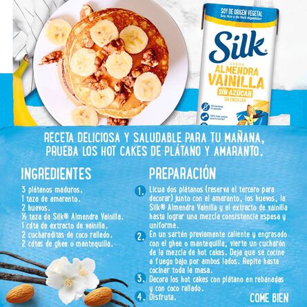 Silk Alimento Líquido de Almendra con Vainilla sin Azúcar 946mL image number 4