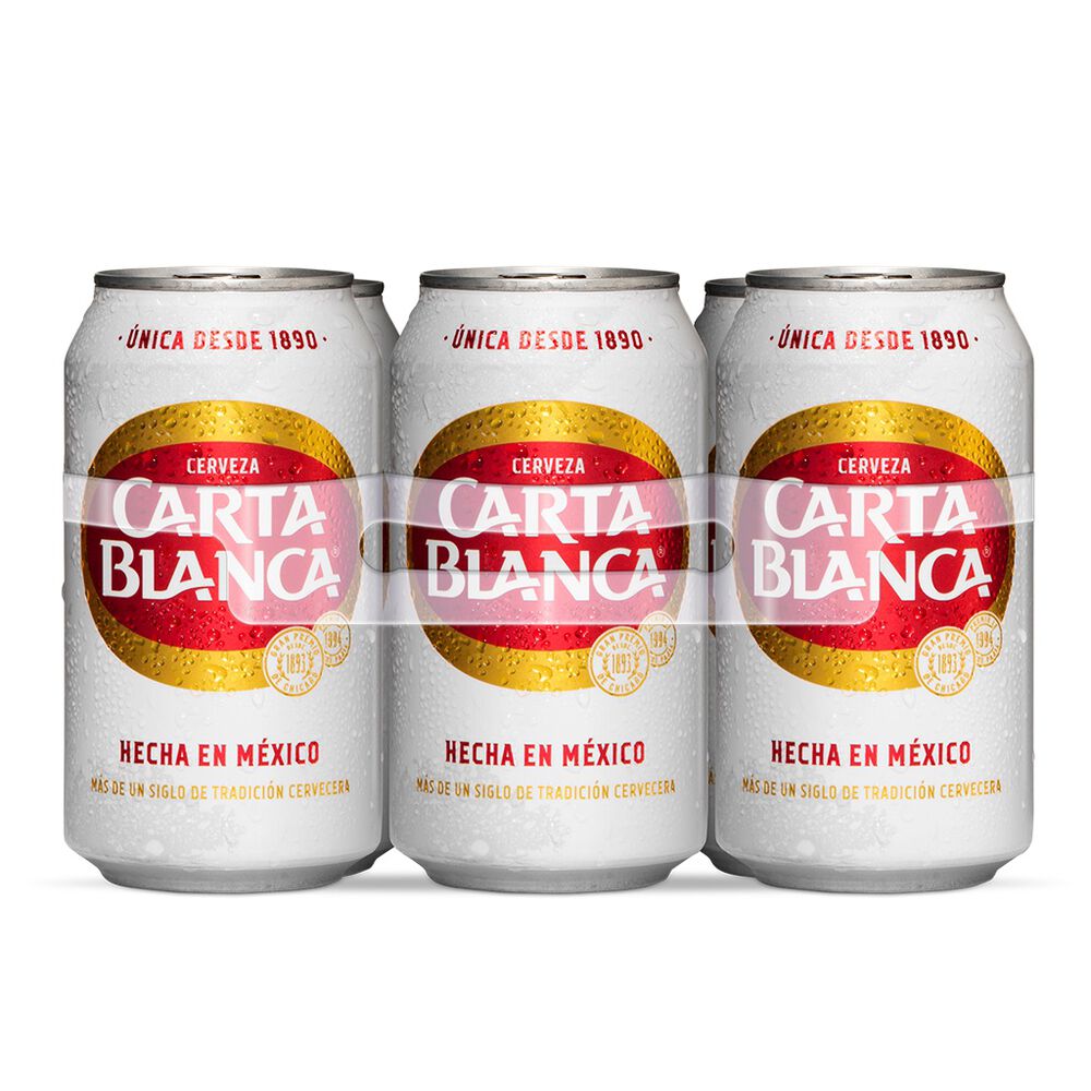 Cerveza Carta Blanca Lata 6 pack 355 ml image number 0