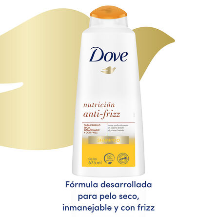 Shampoo Dove Nutrición Anti Frizz 675 ml image number 2