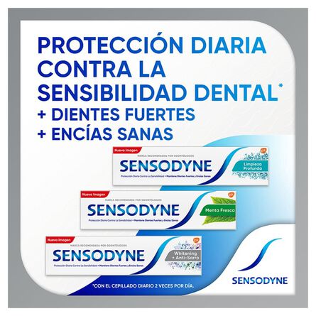 Crema dental Sensodyne whitening + antisarro 113g image number 6