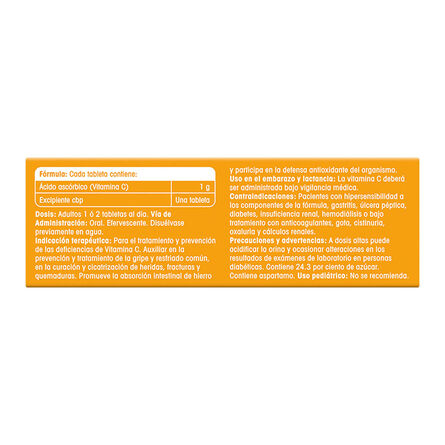 Vitamina C Redoxon Sabor Naranja 10 Tabletas Efervescentes image number 2