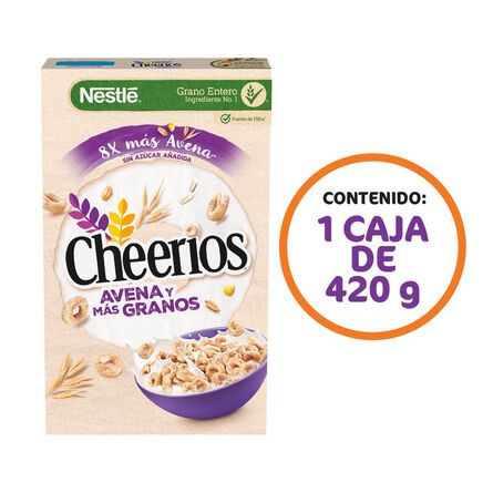 Cereal Nestlé Cheerios Avena y Más Granos 420 g image number 3