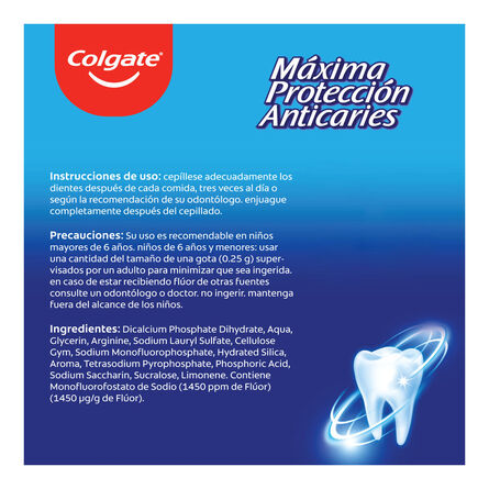 Pasta Dental Colgate Máxima Protección Anticaries Familiar 125ml image number 1