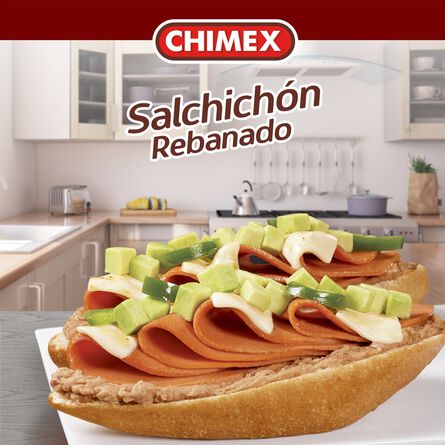 Salchichón rebanado Chimex 400 g image number 2
