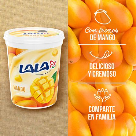 Yoghurt Lala Batido Mango 900 g image number 2