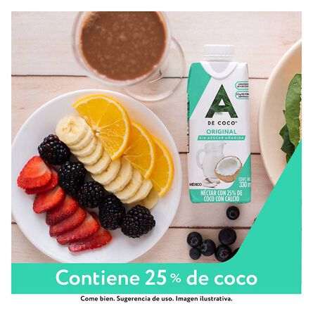Néctar con 25% de coco Original A de Coco 330 ml image number 1