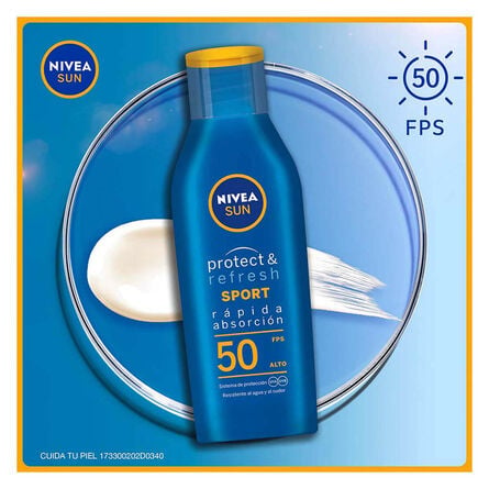 Protector Solar Corporal Nivea Sun Protect & Refresh FPS 50 200 ml image number 3