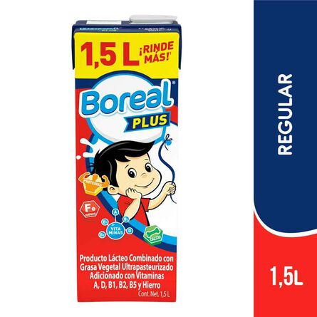 Producto Lácteo Combinado Boreal Plus Entera 1.5 Litro image number 1