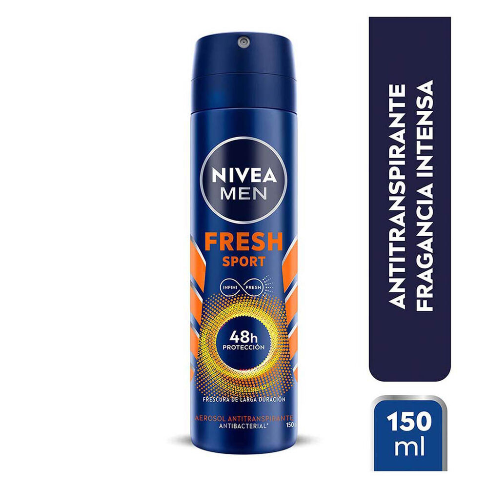 Nivea Men Desodorante Antitranspirante Hombre Fresh Sport Spray, 150ml image number 1