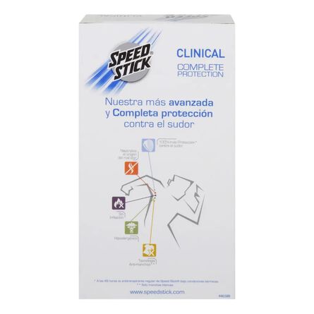 Desodorante Antitranspirante En Barra Speed Stick Clinical Complete Protection 50 G image number 7