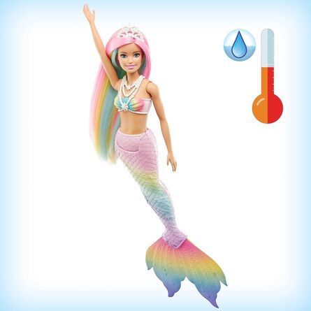 Barbie Sirena Arcoíris Mágico image number 1