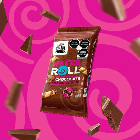 Galletas Rellenas de Chocolate Wafer Roll Valley Foods 150 g image number 3