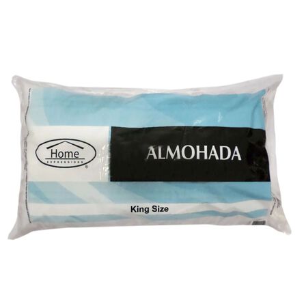 Almohada King Size Home Expressions Poliéster Blanca image number 3