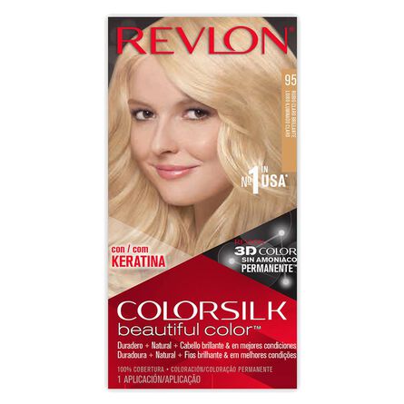 Tinte para cabello Beautiful Color Keratina Rubio Claro Brillante tono 95 59.1 ml image number 3