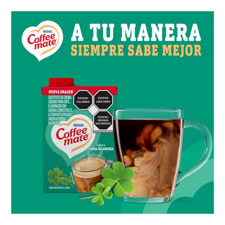 Sustituto de Crema para Café Coffee Mate Líquido Sabor Crema Irlandesa 530g image number 5