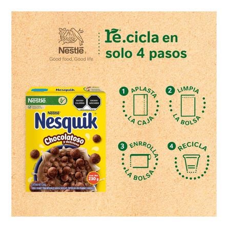 Cereal Nestlé Nesquik Sabor Chocolate Caja 230 Gr image number 5