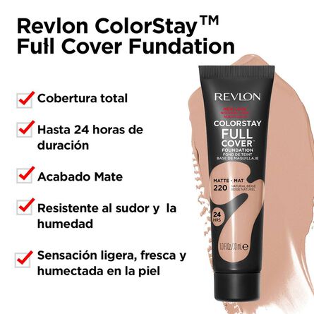 Maquillaje Líquido Revlon ColorStay Full Cover Foundation Tono Nude 30 Ml image number 3