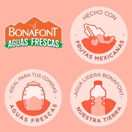 Bebida Bonafont Aguas Frescas sabor Uva 1 L image number 1
