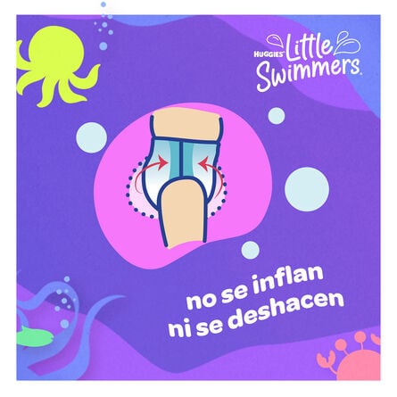 Pañal Huggies Little Swimmers talla Chica 12 piezas image number 4