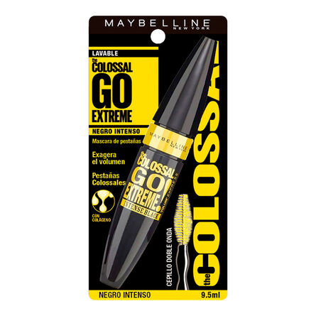 Máscara Para Pestañas Maybelline Colossal Lavable Negro Intenso 9.5 Ml image number 3