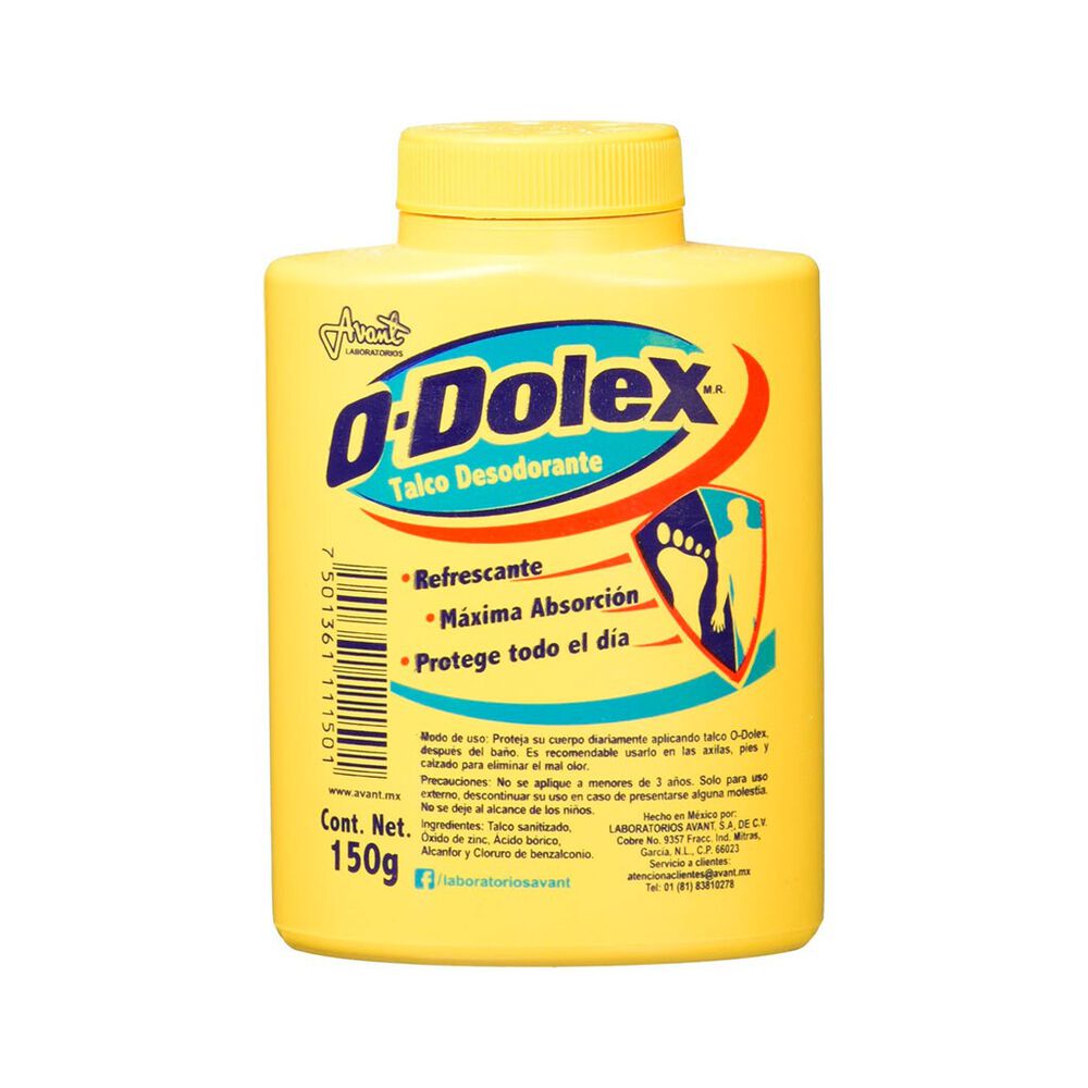 Talco Desodorante O-Dolex 150 g image number 1