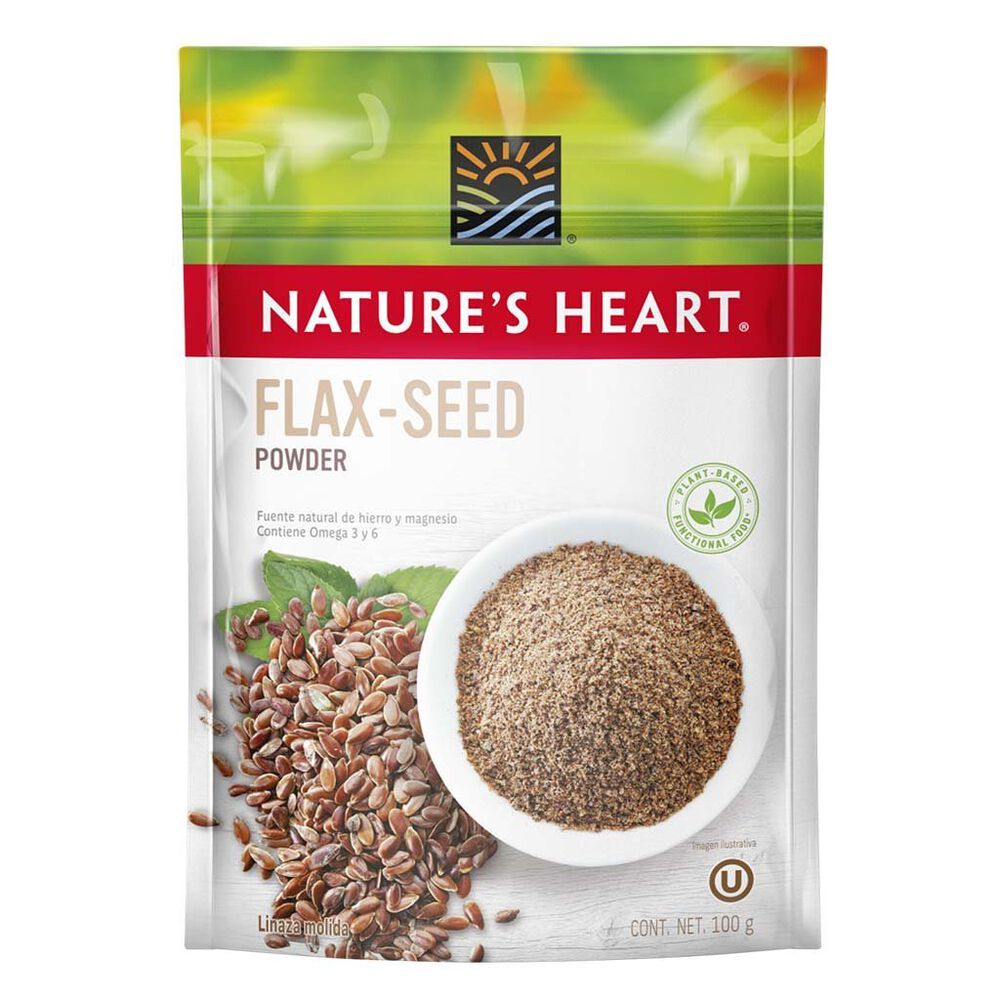 Linaza molida Nature's Heart Flax Seed Powder 100g image number 0