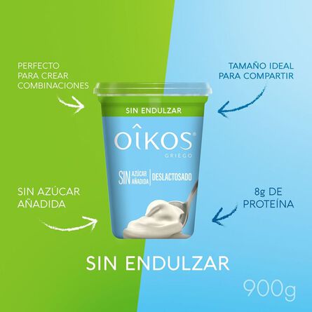 Yoghurt Griego Oikos Natural sin Endulzar 900g image number 2