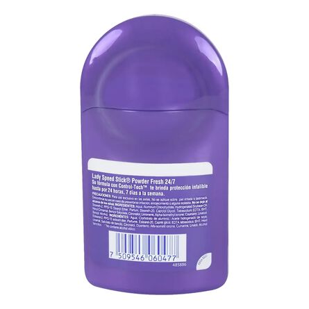 Desodorante Antitranspirante En Roll On Lady Speed Stick 24/7 Powder Fresh 50 Ml image number 4