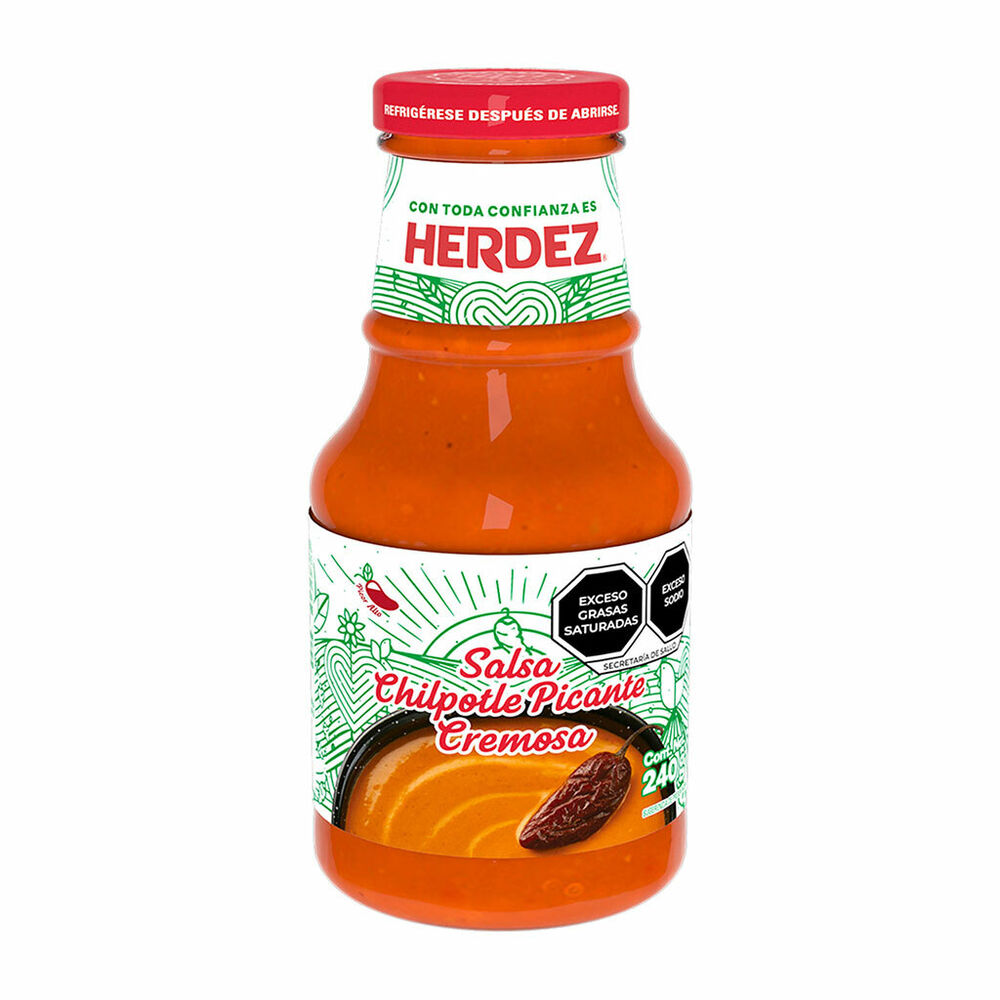 Salsa de cacahuate Herdez picante cremosa 240 g image number 0