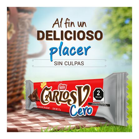 Chocolate con Leche Carlos V Cero sin Azúcar* 17g image number 5