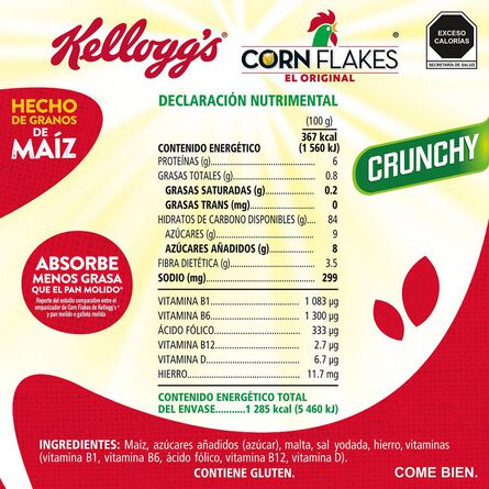Empanizador Corn Flakes Crunchy Kellogg´S 350 Gr image number 1